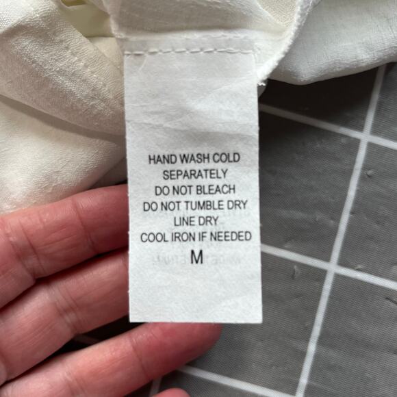 White Semi Sheer Casual Sleeveless Knee-Length Ruffle Mini Shift Dress Med NWT - Picture 3 of 13